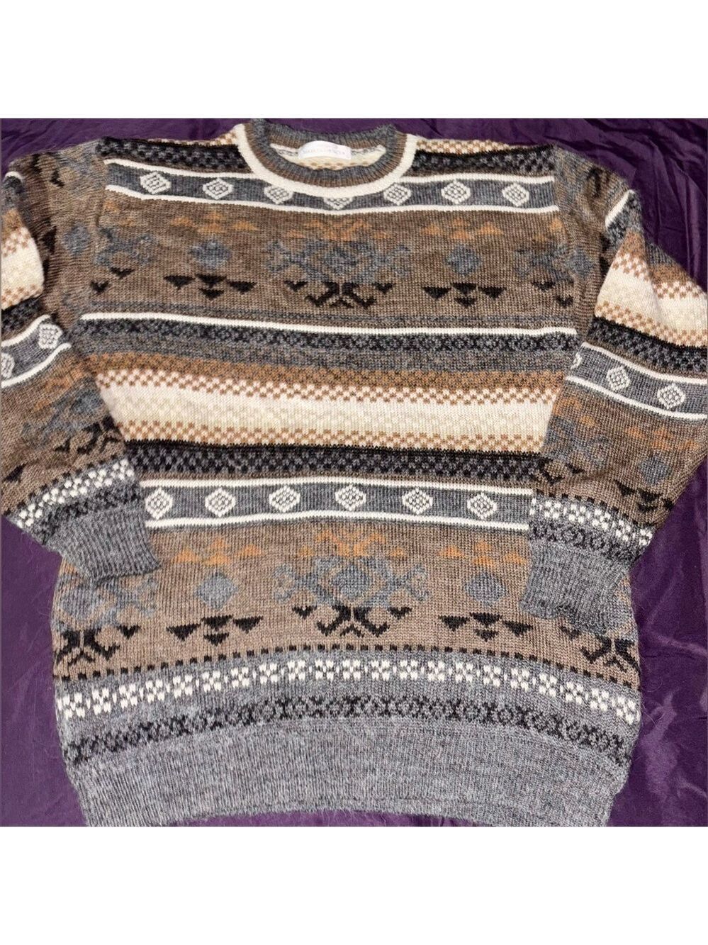 🔥RARE Vintage 90’s St. Michael from Marks & Spencer LG Alpaca Wool Knit Sweater